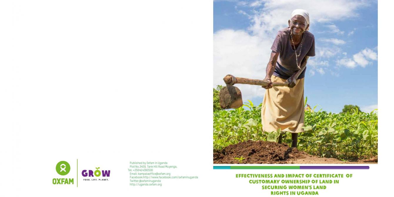 Effectiveness and Impact of Certificate of Customary Ownership of Land in Securing Women's Land